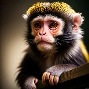 Wild Macaque Monkey in Zoo