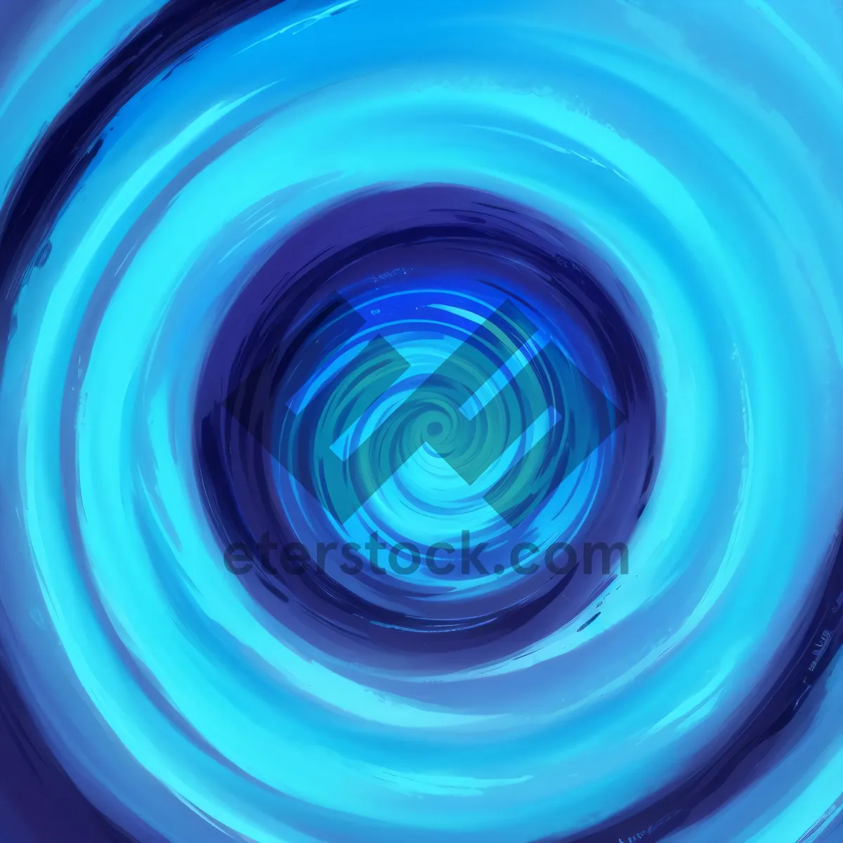 Picture of Colorful Geometric Passage with Swirling Shapes