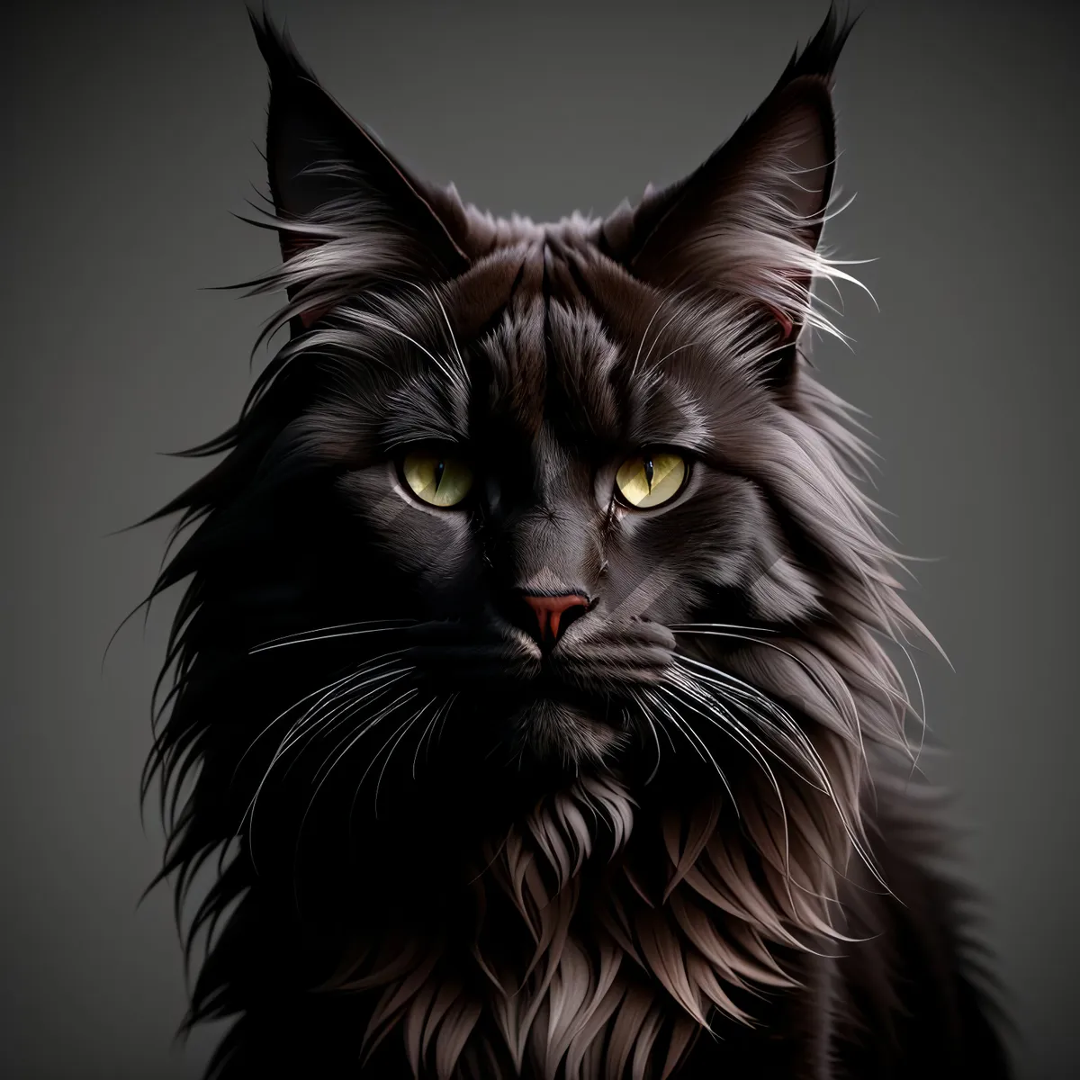 Picture of Adorable Feline Kitty Posing Playfully