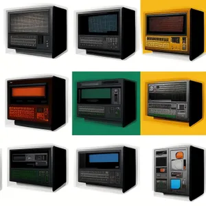 Web Design Technology Icon Set for Business Computer Devices