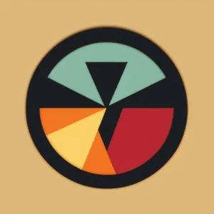 Shiny Round Web Button Sign - Iconic Circle Symbol