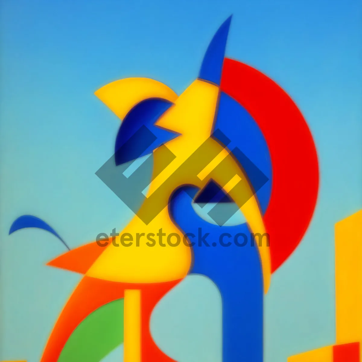 Picture of Colorful Pinwheel - Artistic Design Cartoon