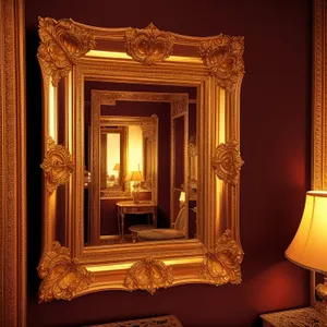 Golden Antique Ornate Frame - Vintage Decorative Wall Art