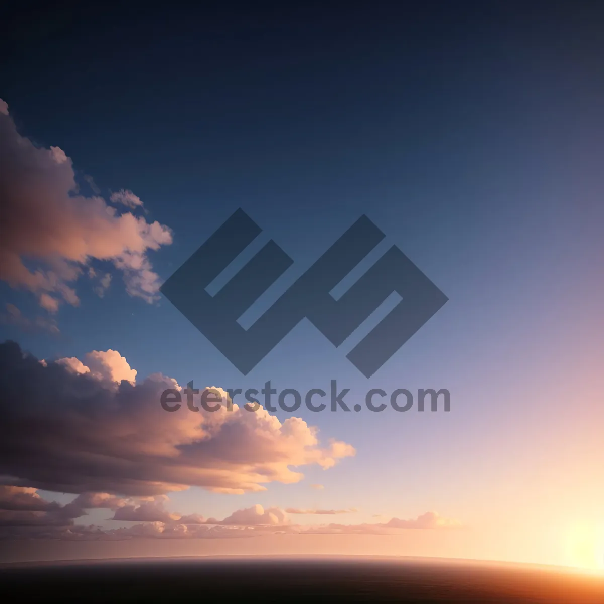 Picture of Sunset Horizon over Azure Skies