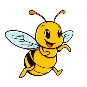 Happy Cartoon Animal Character