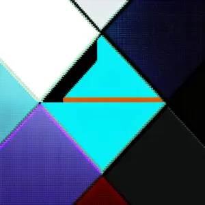 Colorful Geometric Mosaic Tile Design