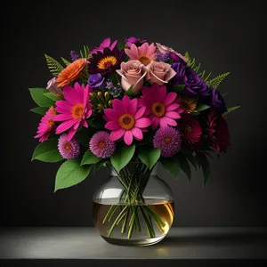 Colorful Spring Flower Bouquet Arrangement