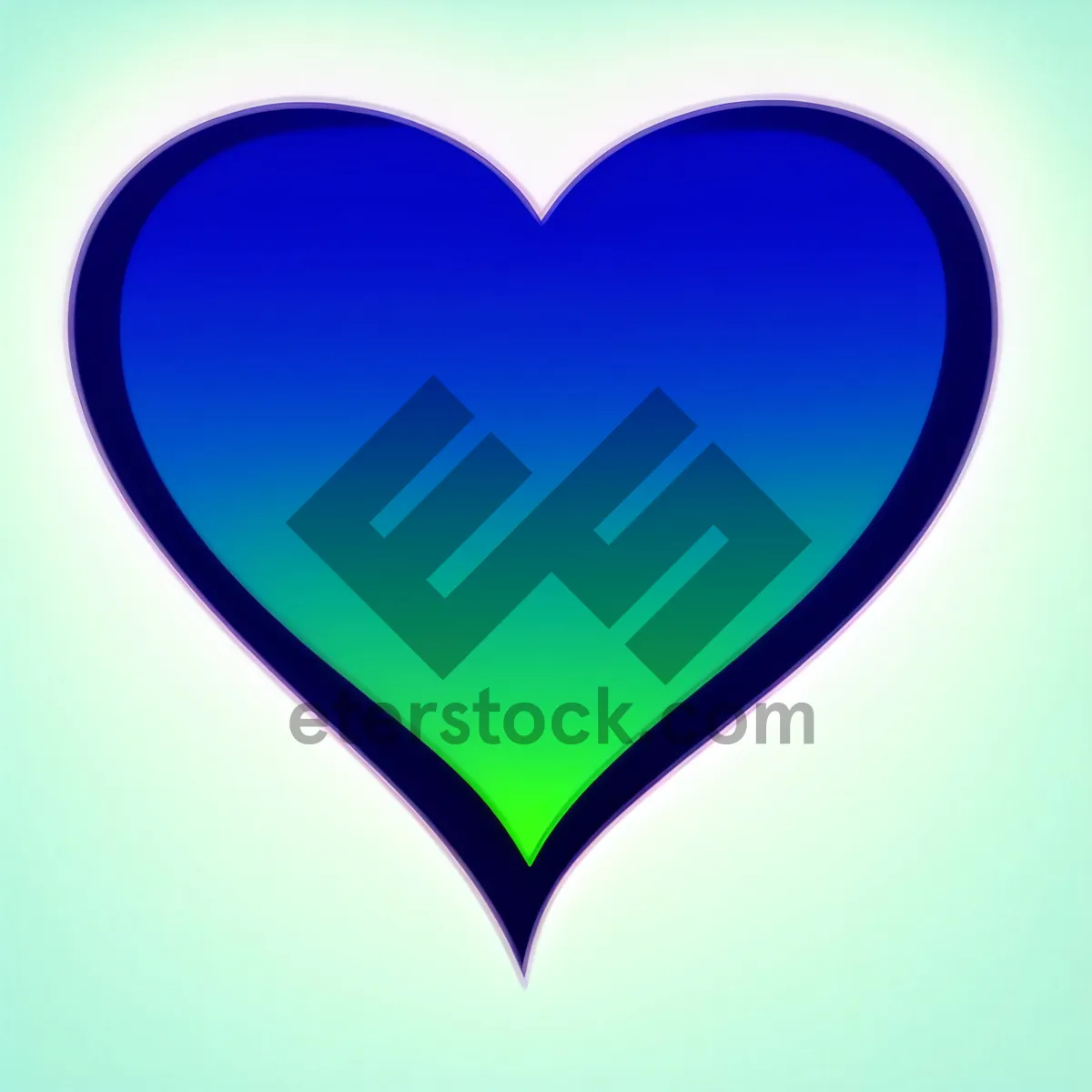 Picture of Romantic Love Symbol - Heart-shaped Gem Valentine Icon