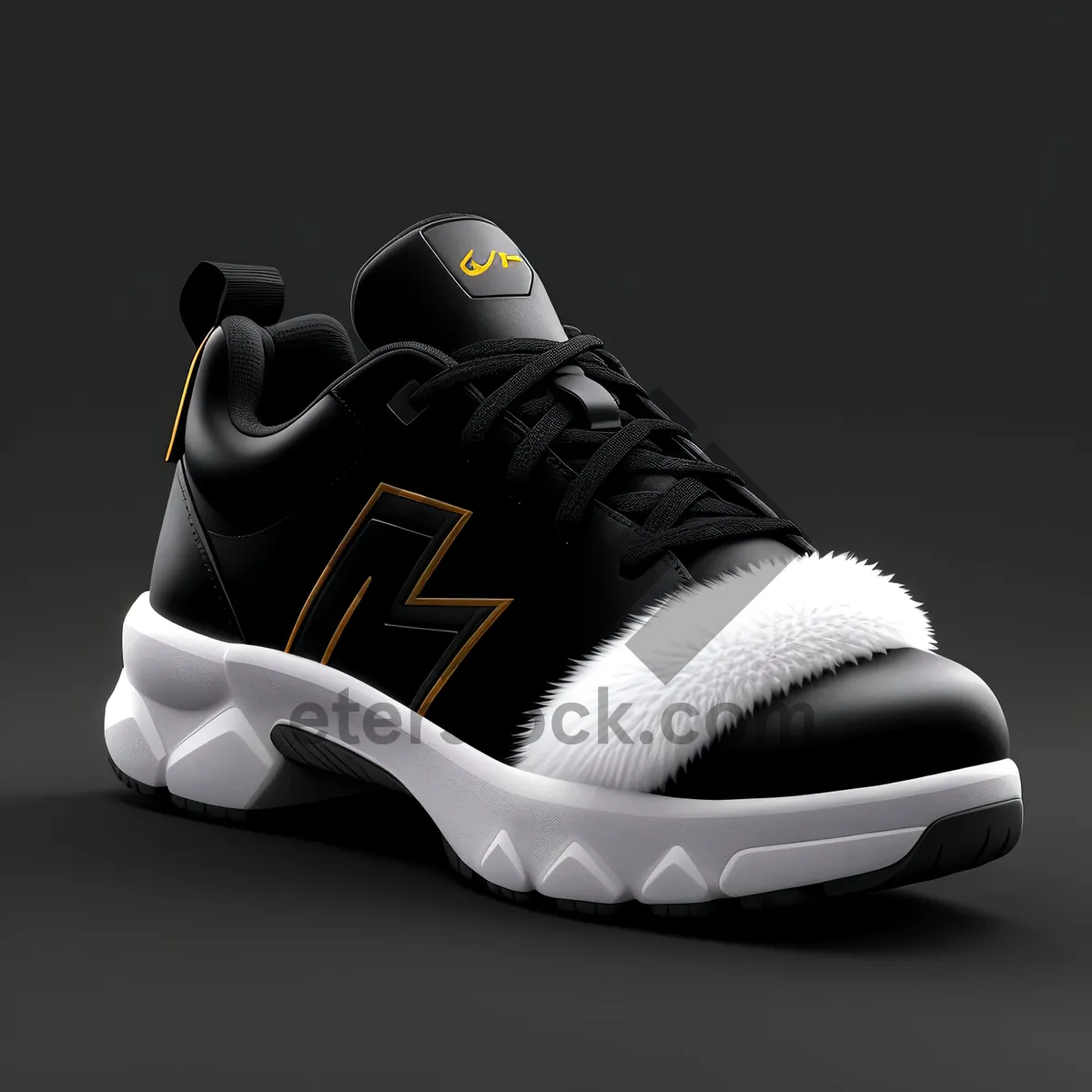 Picture of Sleek Leather Running Shoe with Lace-Up Design