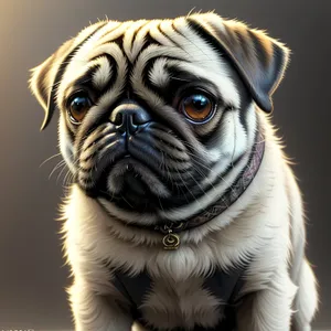 Pug Bulldog - Adorable Wrinkly Canine Portrait