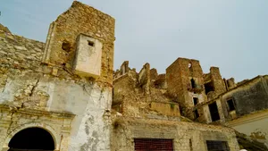 Medieval fortress overlooking historic city skyline