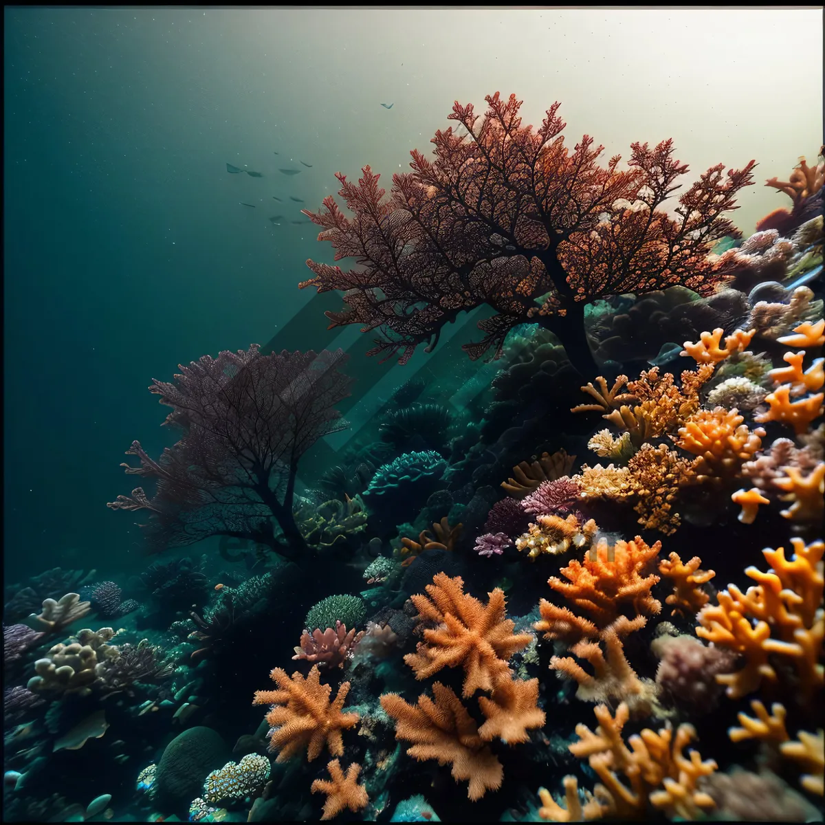 Picture of Vibrant Life beneath the Blue Sea