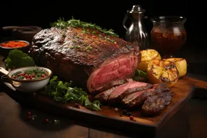 Savory Steak Dinner with Grilled Vegetables and Rosemary