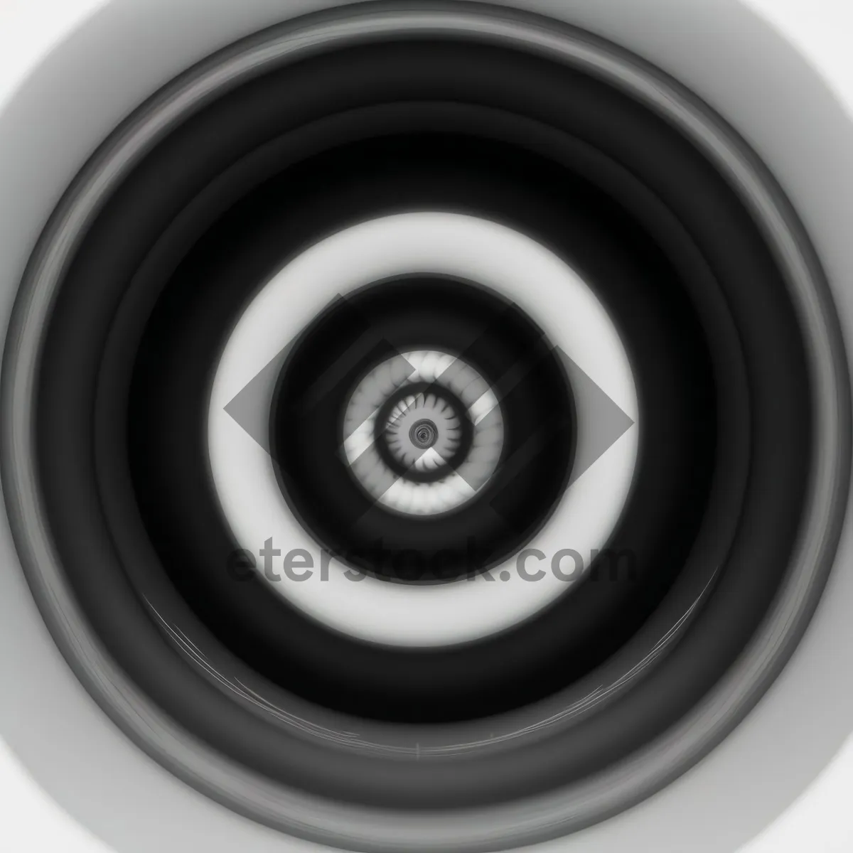 Picture of Shiny Black Glossy Circle Knob Button Icon