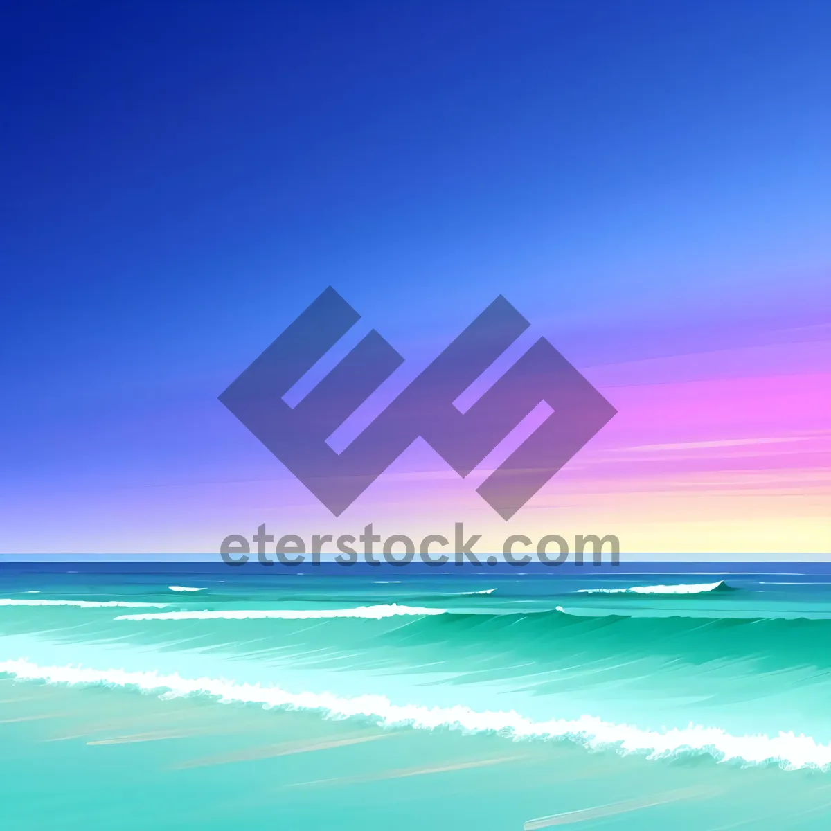 Picture of Serene Seascape: Idyllic Beach Vacation in Paradise