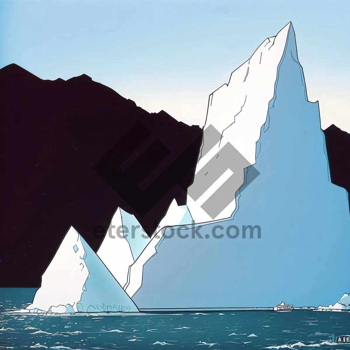 Picture of Sunset Sailboat Over Coastal Bay