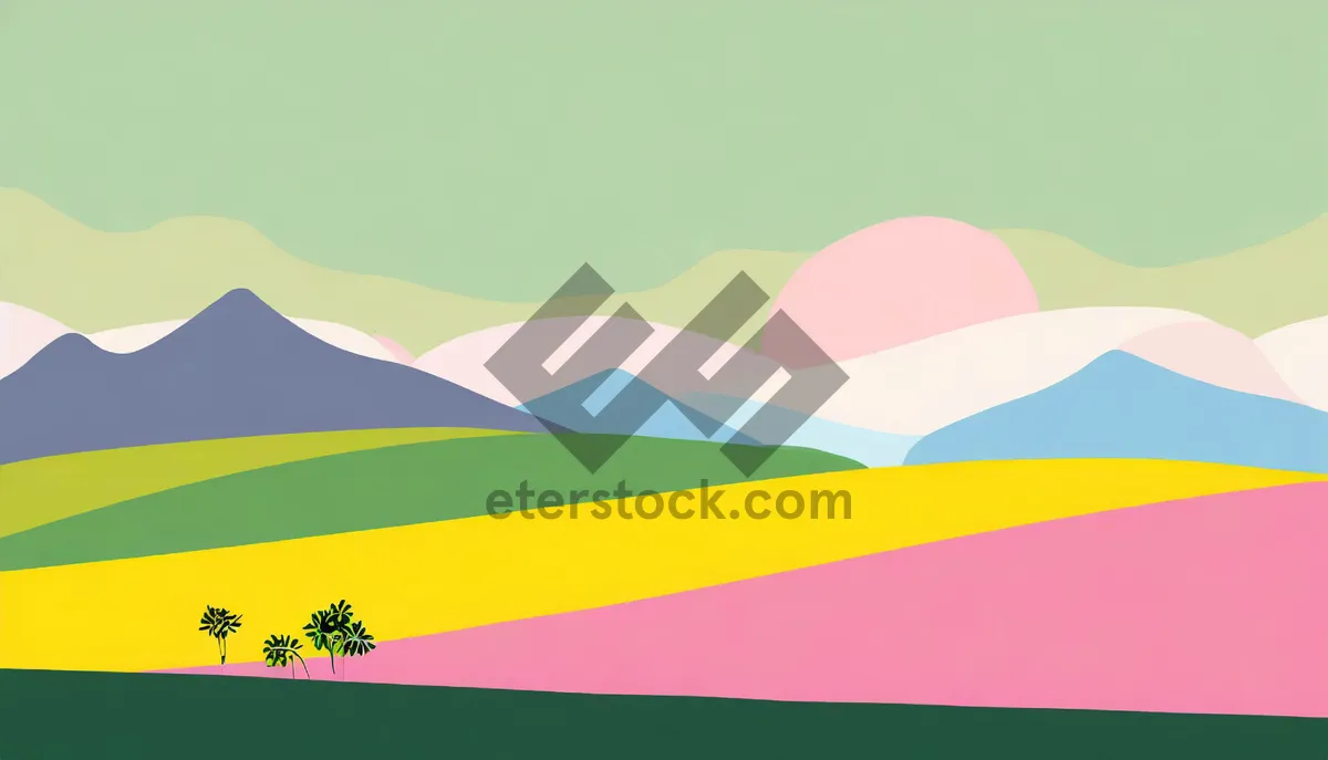 Picture of Country flag design with symbolic breeze blowing