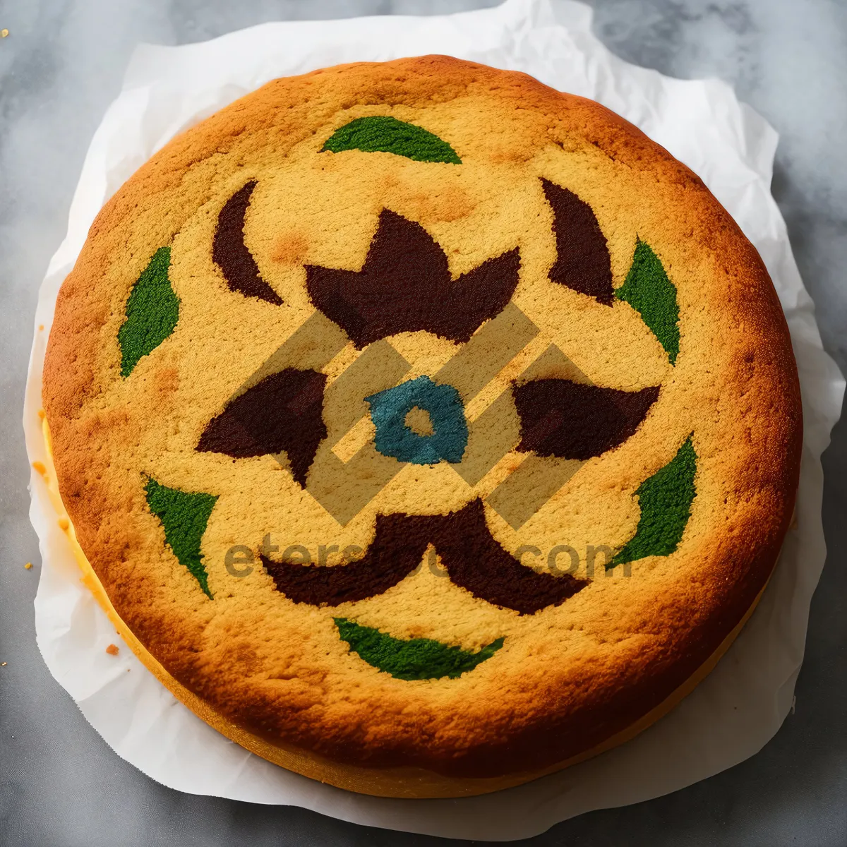 Picture of Delicious Homemade Pumpkin Bread with Sweet Jack-o'-Lantern Design