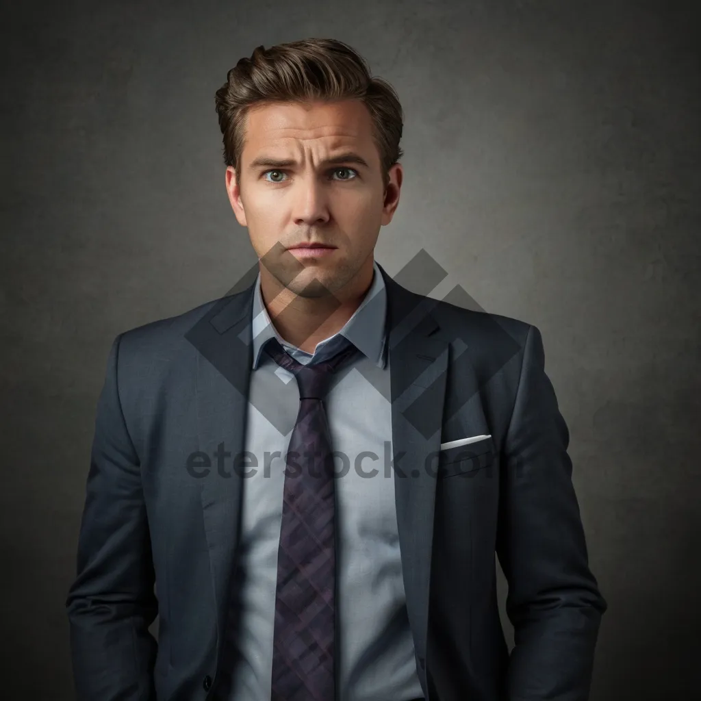 Picture of Attractive male business professional smiling in office.