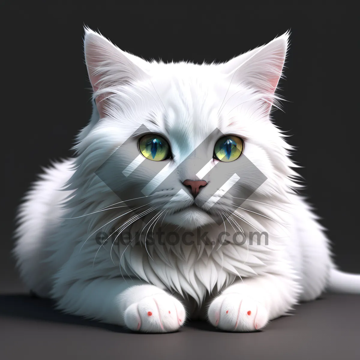Picture of Adorable Gray Kitty with Curious Whiskers