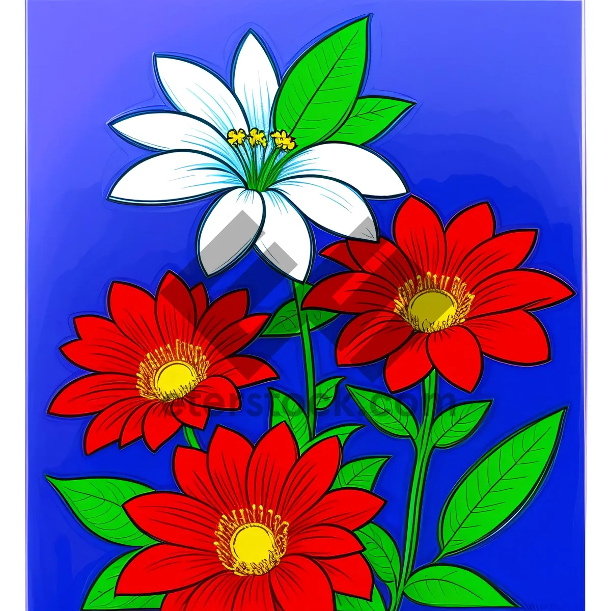 Picture of Colorful Floral Pattern Design