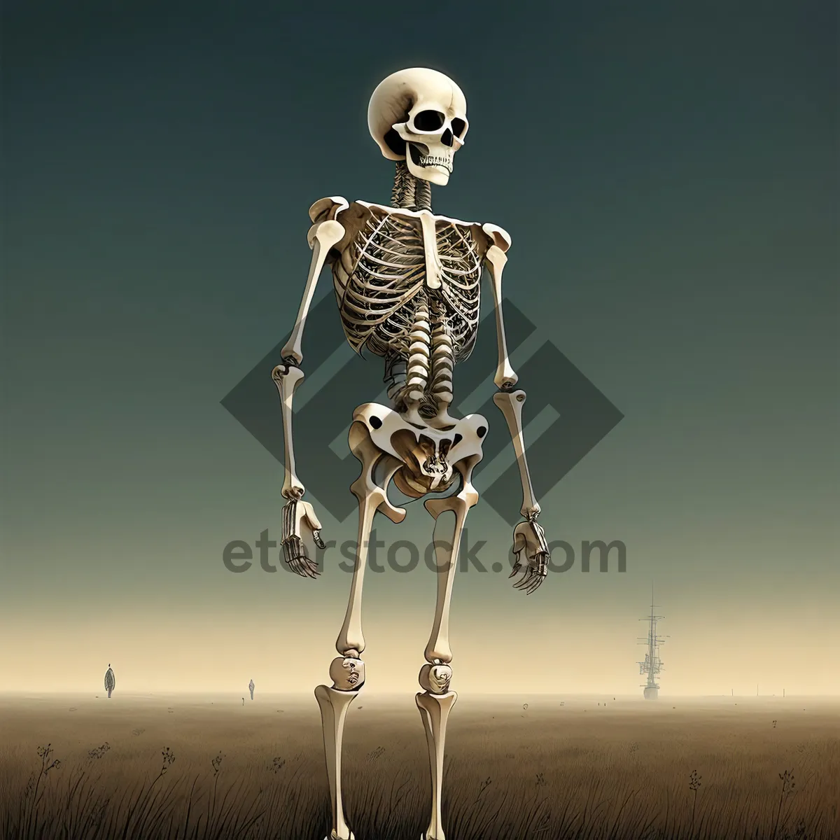 Picture of Human Skeleton Anatomy X-Ray for Medical Science
