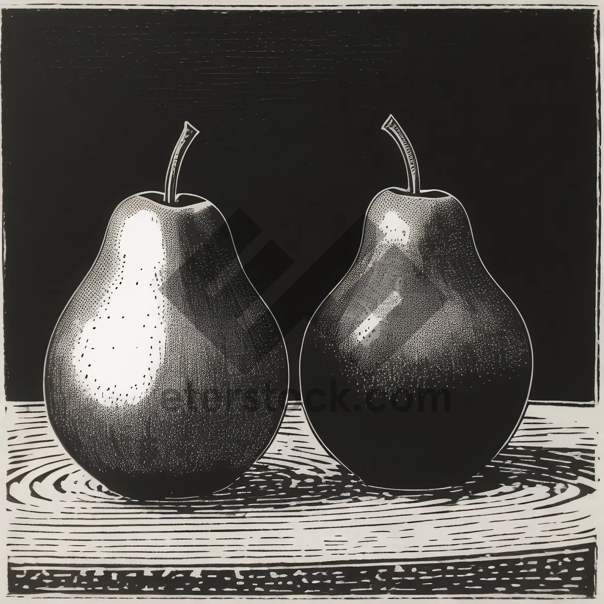 Picture of Fresh and Juicy Bell-shaped Pear.