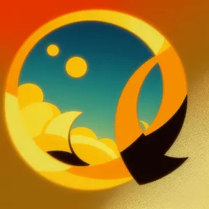 Orange Shiny Icon Button Design Symbol