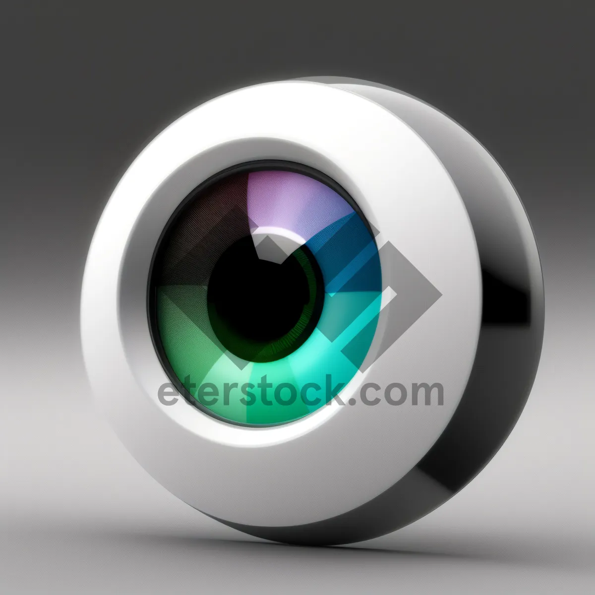 Picture of Modern Shiny Button Icon Set with Glass Reflection