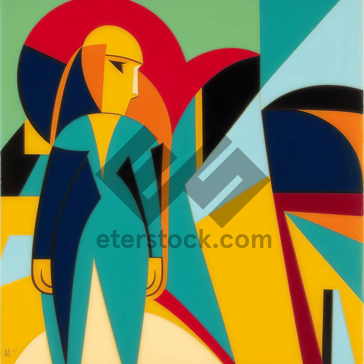 Picture of Symbolic Flag Art Design for Country