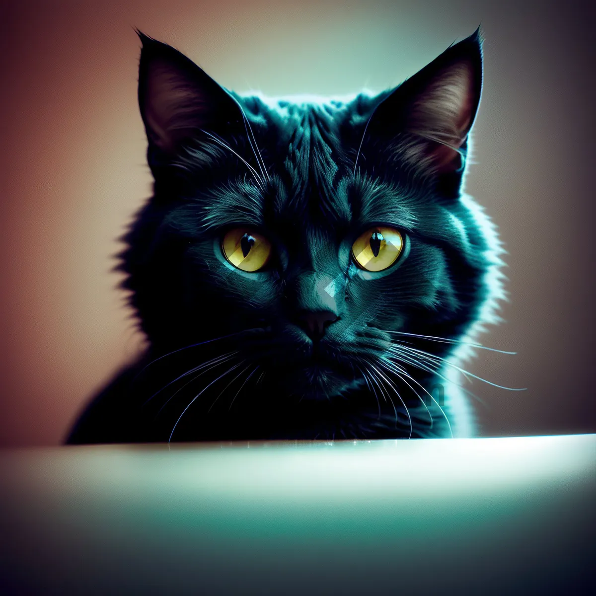 Picture of Adorable Gray Tabby Kitty with Playful Eyes