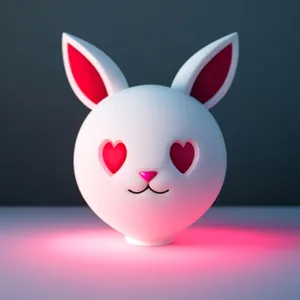 Bunny Piglet Cartoon Icon Symbol Hen Design