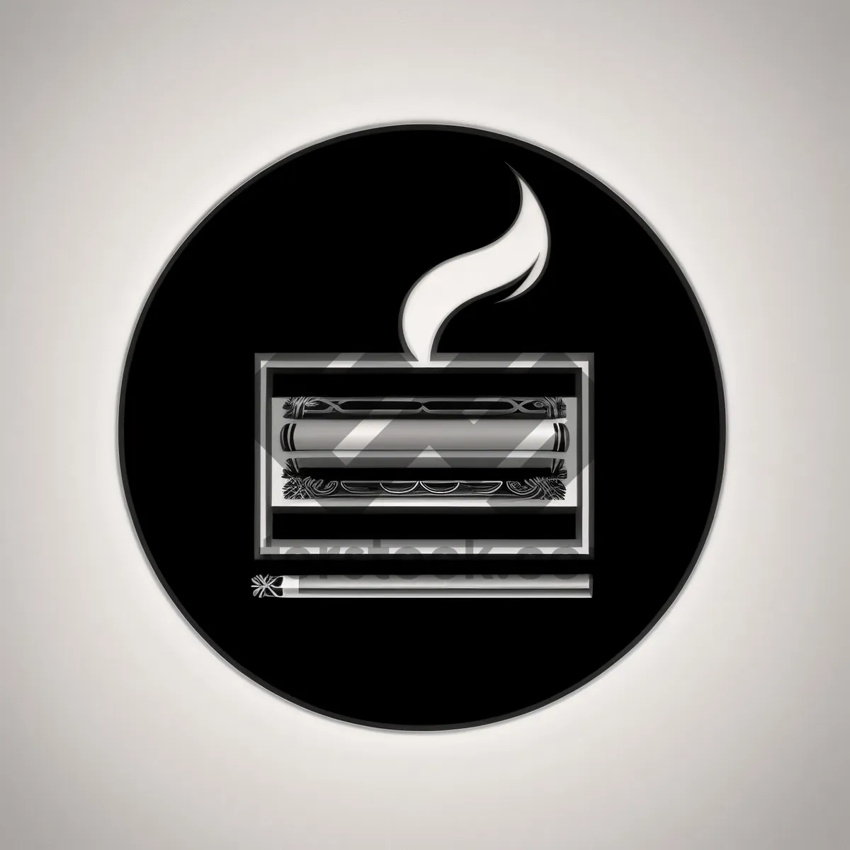 Picture of Silver Metallic Web Button with Shiny Shadow