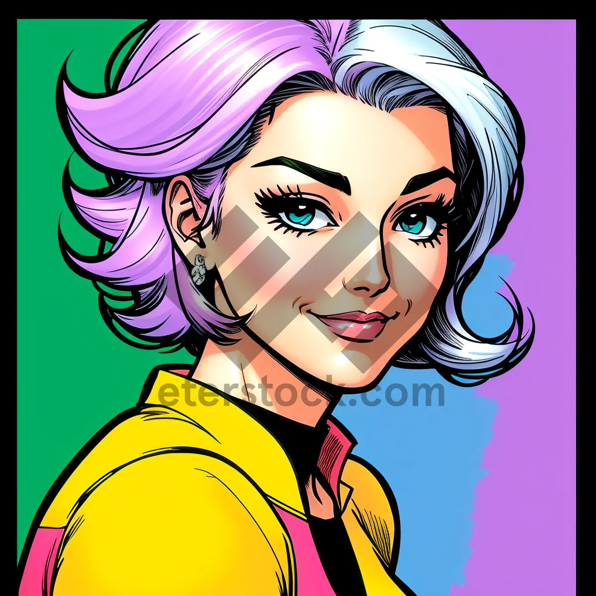 Picture of Cartoon person with amulet charm - Artistic clip art