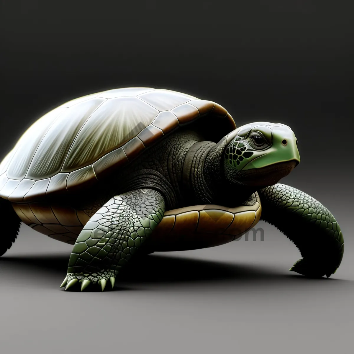 Picture of Slow and Steady Terrapin: A Cute Reptile with a Protective Shell.