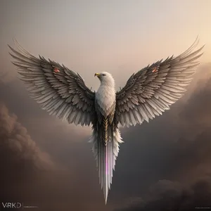 Graceful Flight: Majestic Bird in the Sky
