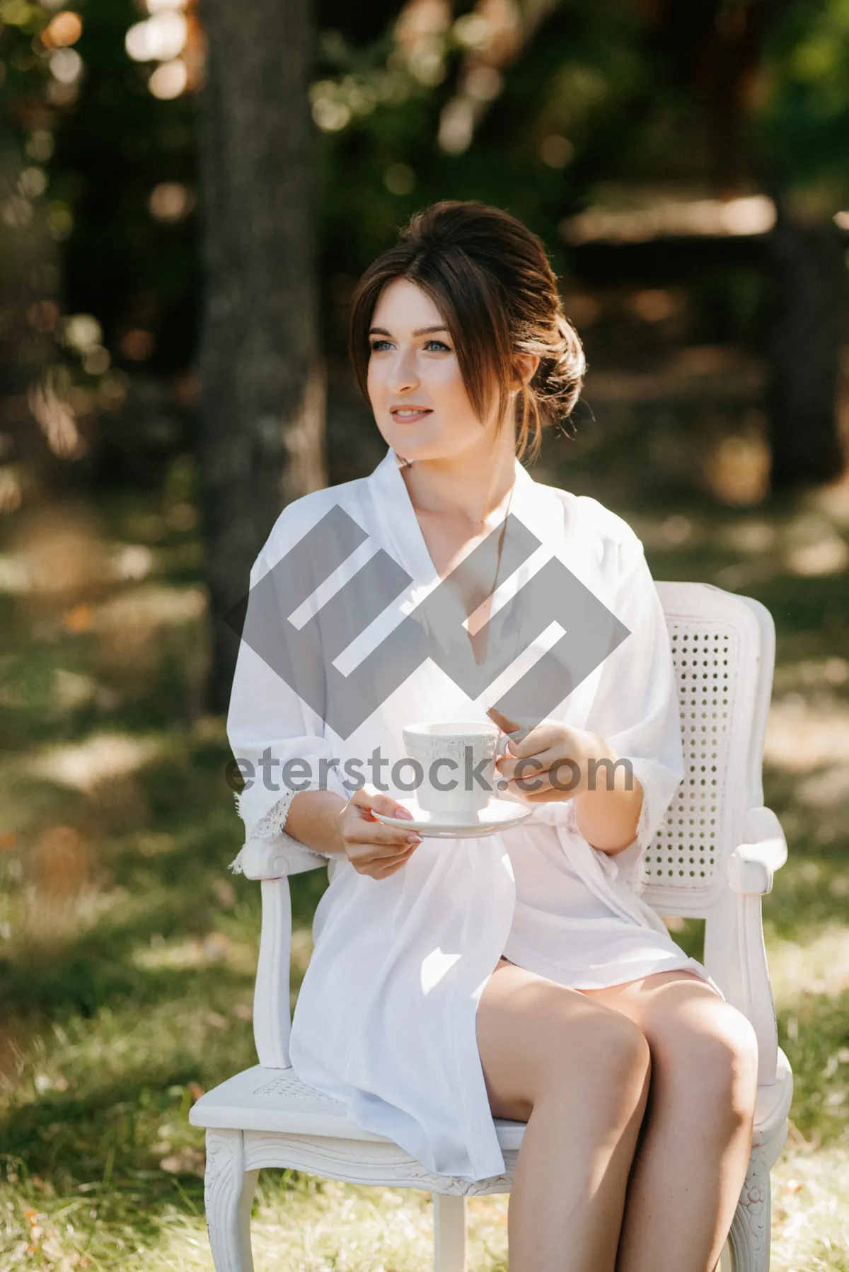 Picture of Happy Smiling Man Holding Groom's Hand Outdoors