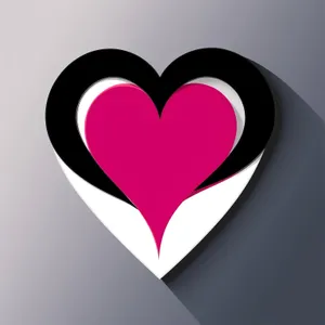 Valentine's Day Heart Icon: Symbolic Love Heraldry
