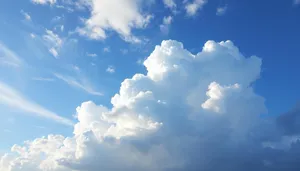 Vibrant Summer Cloudscape Over Sunny Landscape