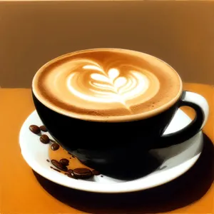 Morning Latte: Aromatic, Delicious Cup of Caffeine