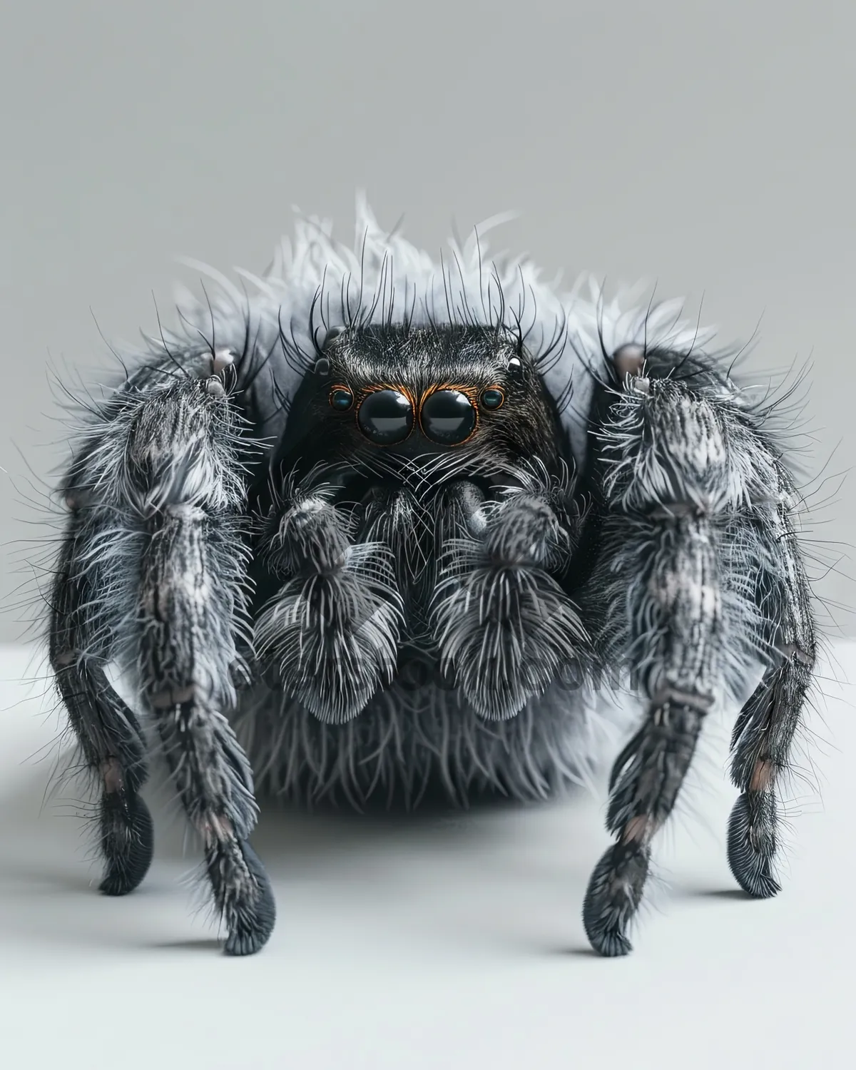 Picture of Studio headshot of pet hound spider nestling