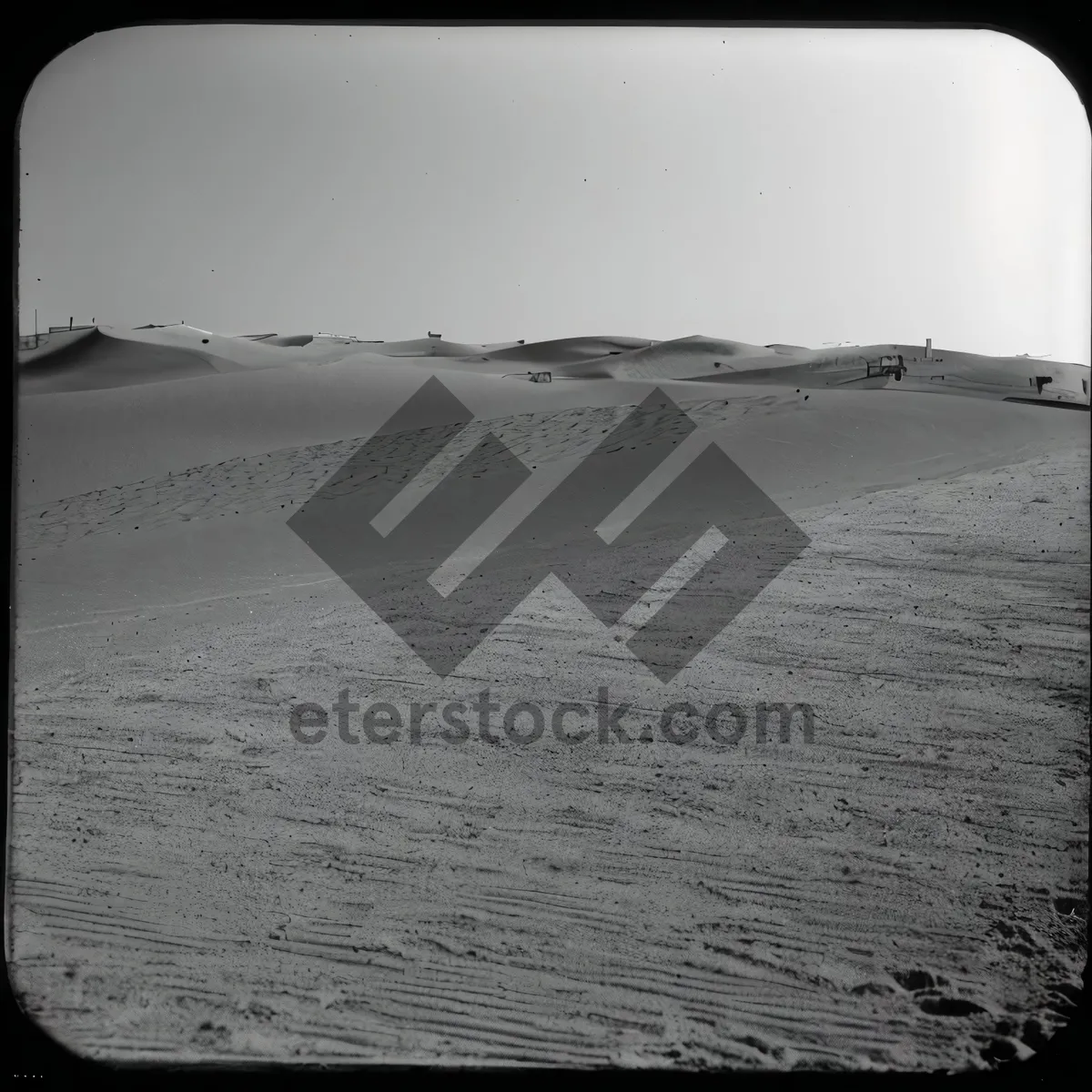 Picture of Coastal Skyline: Sand, Chair, and Highway