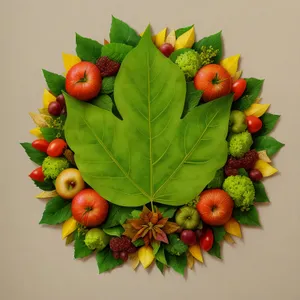 Bountiful Seasonal Floral Fruit Arrangement