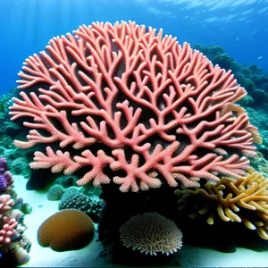 Colorful Coral Reef Life in the Deep Ocean