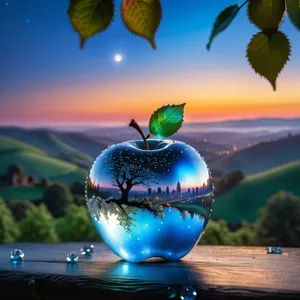 Decorative globe vase with Earth design