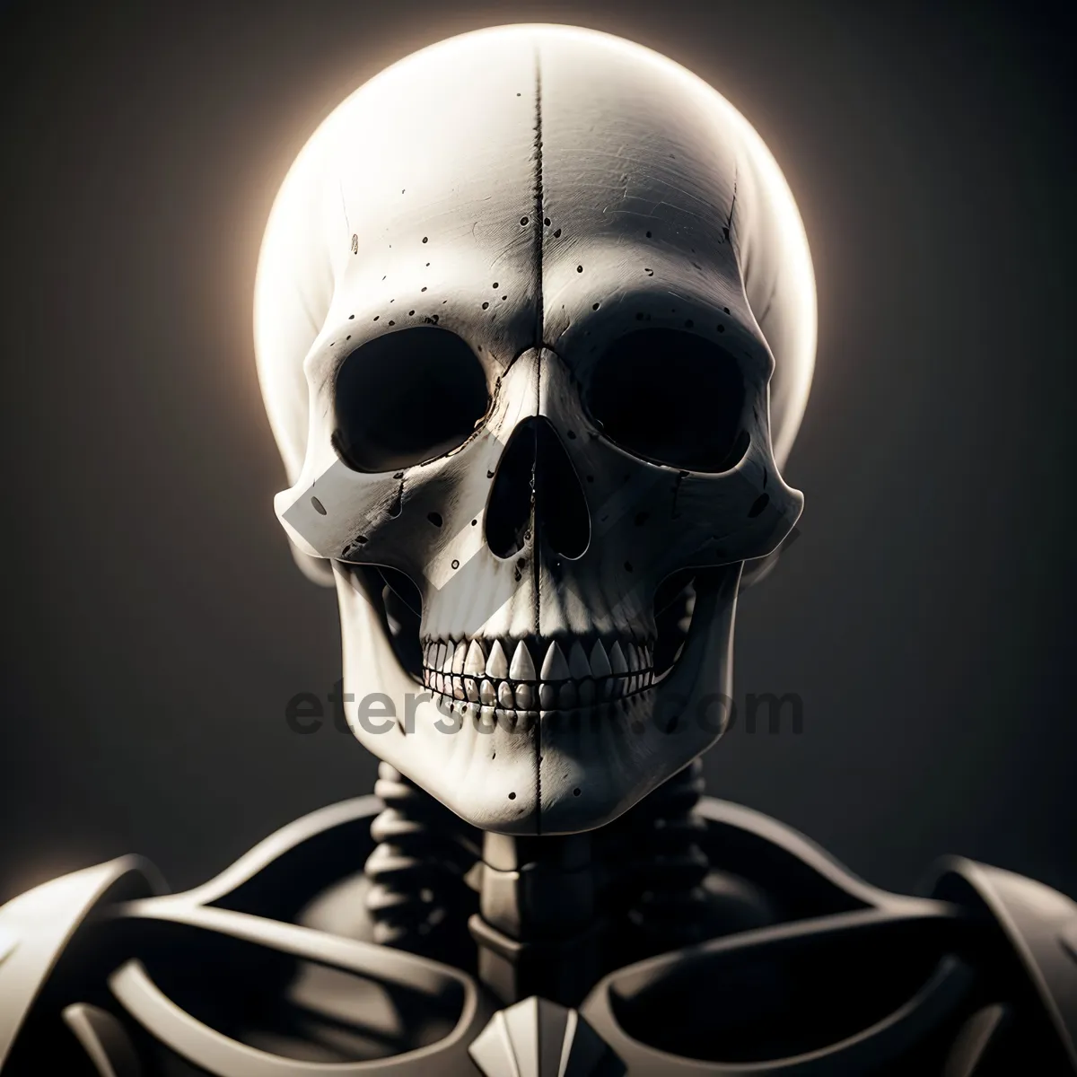 Picture of Pirate Skull with Poisonous Mask - Horrifyingly Spooky and Conceptual