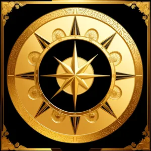 Vintage Timepiece: Old-world Pirate Compass Clock Design