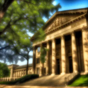 Iconic Night View of Historic Capital's Architectural Landmark