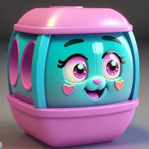 Pink Piggy Bank Savings Box with Coin Inside