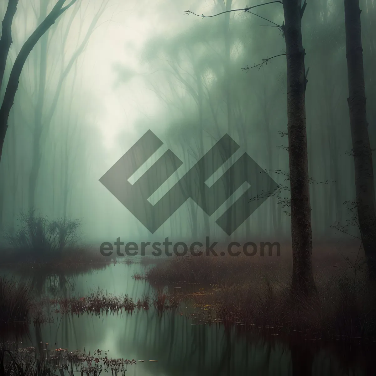 Picture of Mystical Summer Sunrise in Tranquil Forest